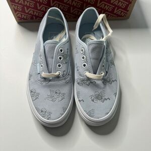 VANS Love You To Death Cherubs/Skeletons Sneakers Size 7 Womens 5.5 Men Blue NEW